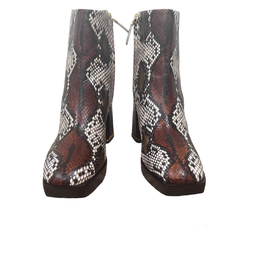 Tory Burch Ruby Platform Chain Inlay Heel Boots-S… - image 3